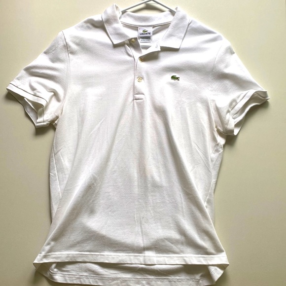Mens size 6 white Lacoste polo - Picture 1 of 1